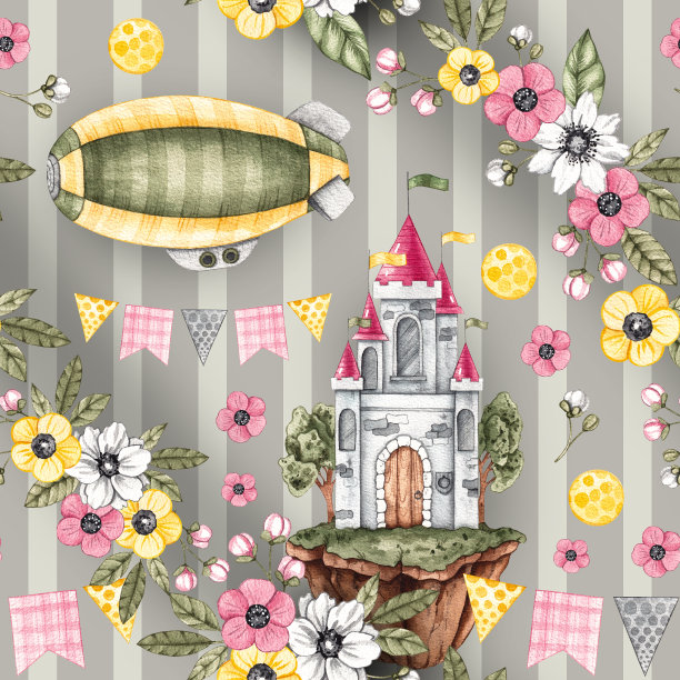 卡通手绘梦幻独角兽