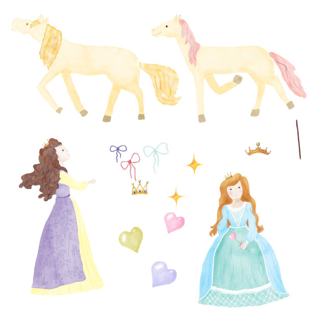 卡通手绘梦幻独角兽