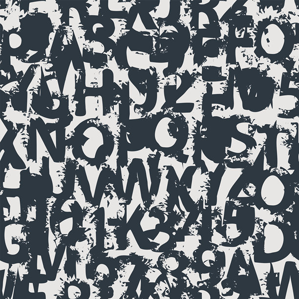 涂鸦复古风格手绘街头艺术插画