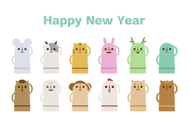 马年新年插画海报