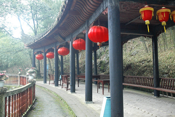 绿色中国风景名胜艺术