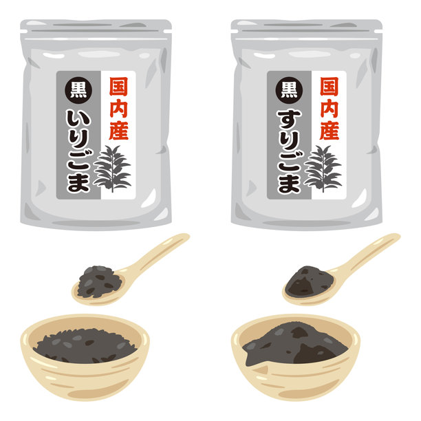 黑芝麻包装插画