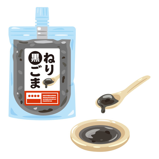 黑芝麻包装插画