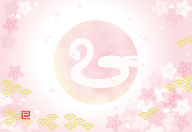 中式手绘花卉插画