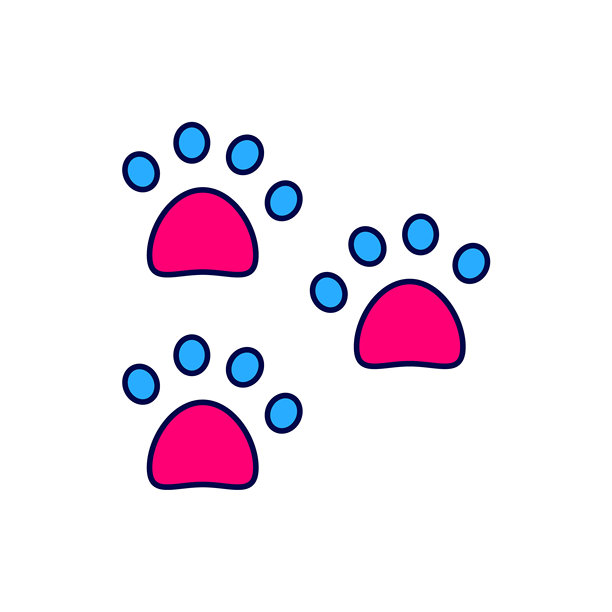 卡通熊满印矢量图