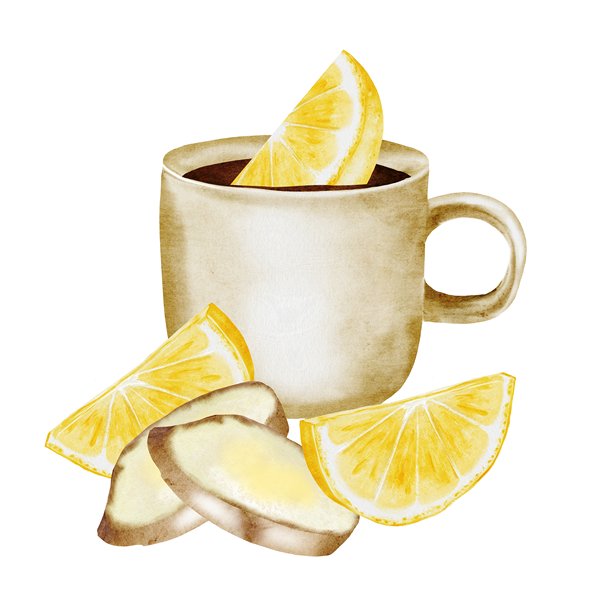 手绘柠檬茶