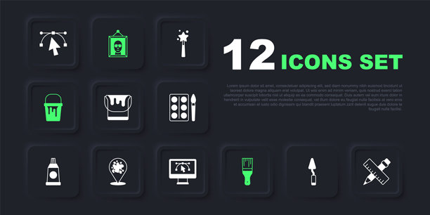 框画无框画手绘山水