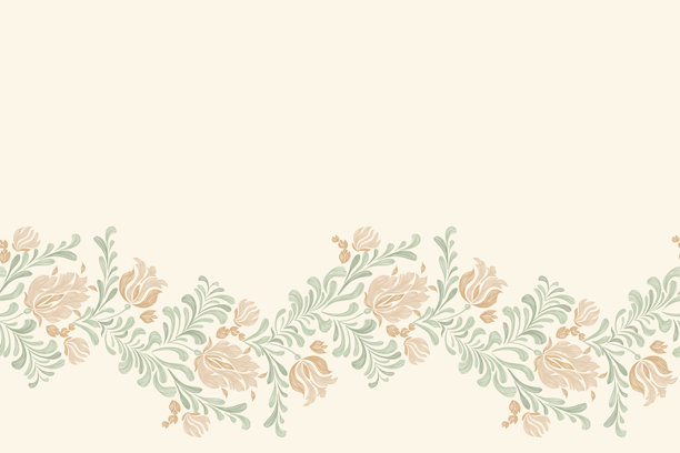 中式手绘花卉插画