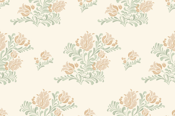 中式手绘花卉插画