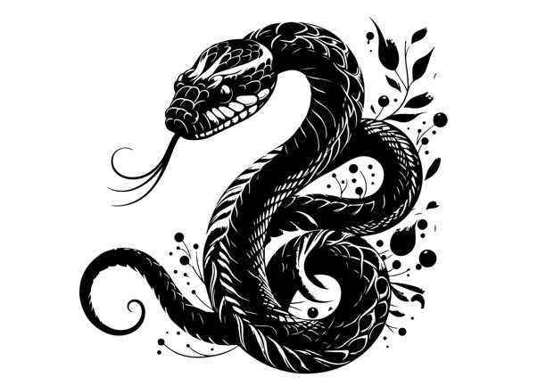 蛇年手绘