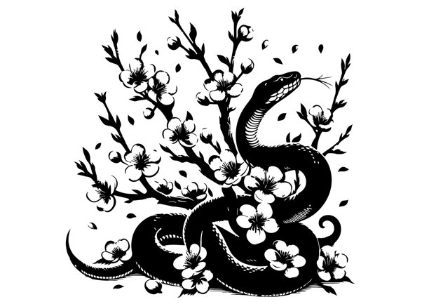 蛇年手绘