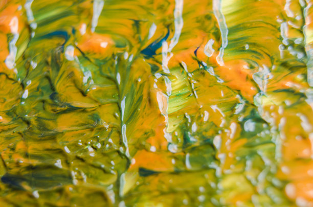 手绘抽象艺术油画背景