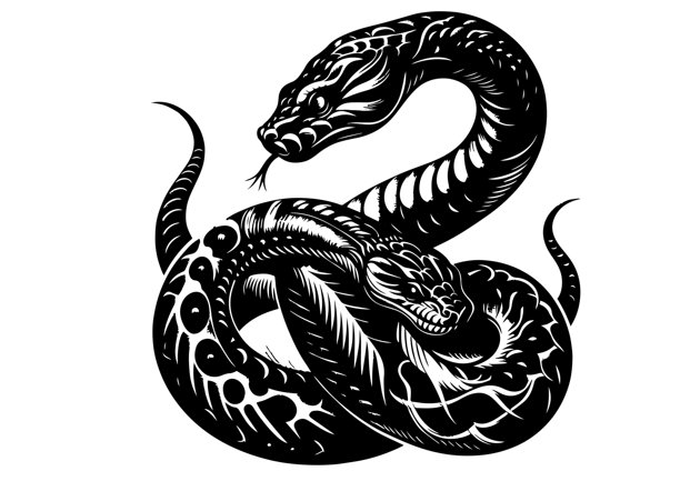蛇年手绘