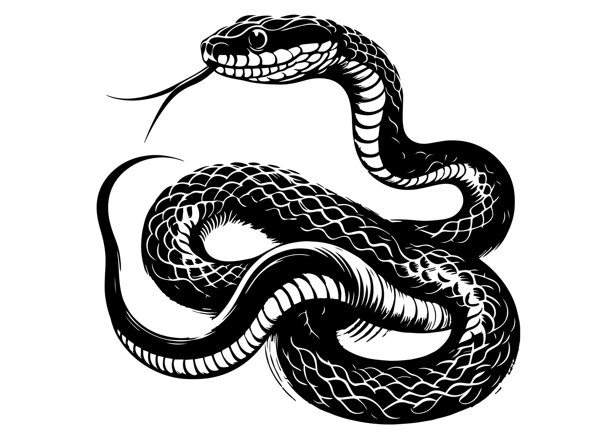 蛇年手绘