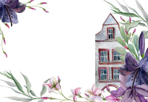 框画无框画手绘山水