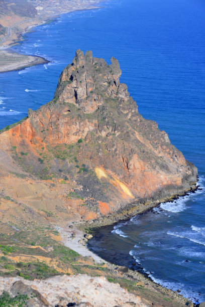 海岬,岩石,海岸路