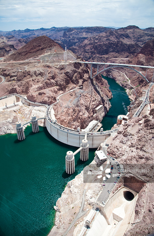 亚利桑那州和内华达州的胡佛大坝