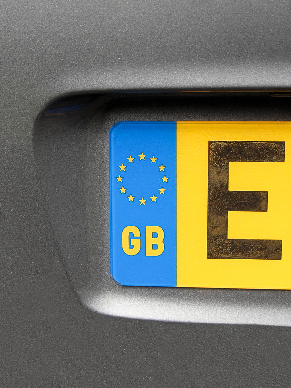 牌照,英文字母e,垂直画幅,欧洲,陆用车,标签,英格兰,盘子,彩色图片,汽车