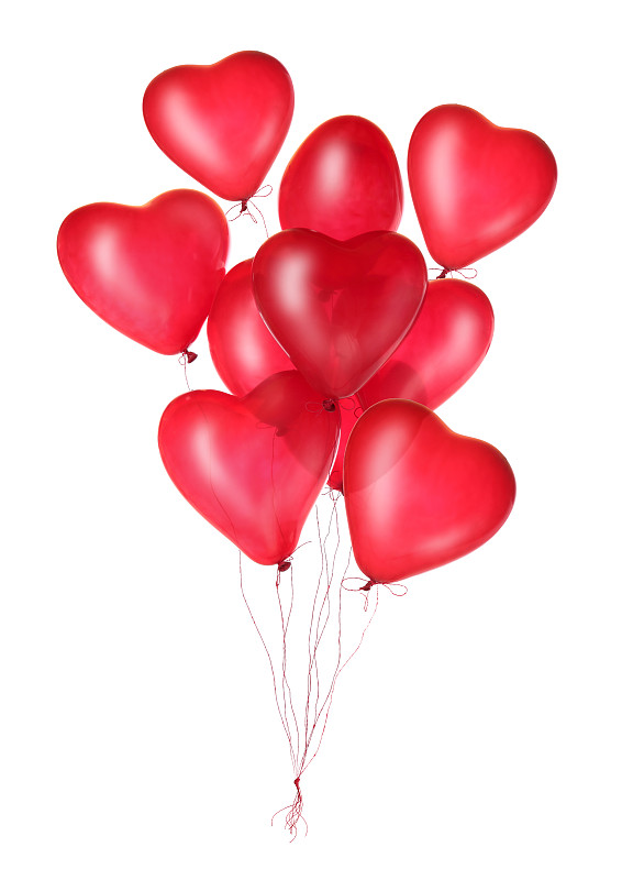 气球,组物体,红色,心型,垂直画幅,无人,生日,线绳,氦气球,彩色图片