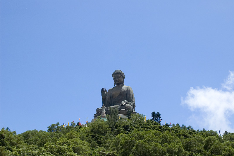 大菩萨,天坛,正面视角,天坛大佛,宝莲禅寺,大屿山,天空,灵性,健康,东亚