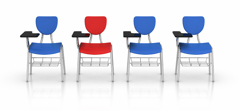 与众不同,空的桌子,椅子,教室,书桌,办公室,领导能力,座位,水平画幅,形状