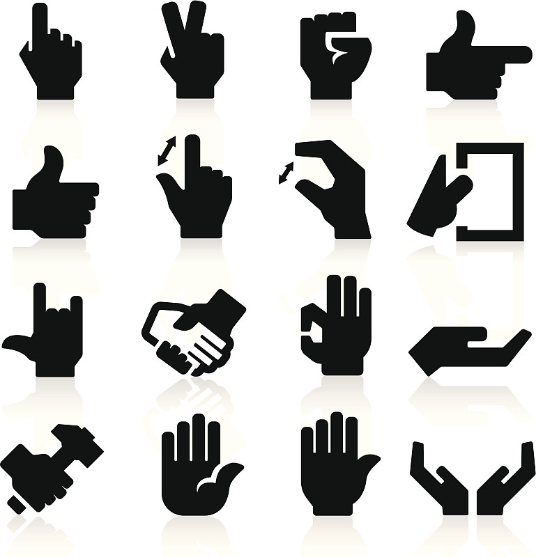 手,计算机图标,锤子,绘画插图,符号,完美,停止手势,手掌,矢量,点赞按钮
