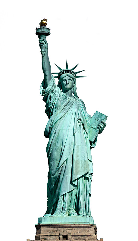 纽约,美国,雕像,背景分离,燃烧的火炬,垂直画幅,纪念碑,古老的