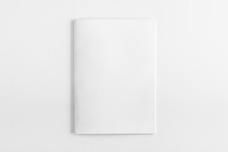 小册子,空白的,分离着色,水平画幅,无人,白色背景,背景分离,文档