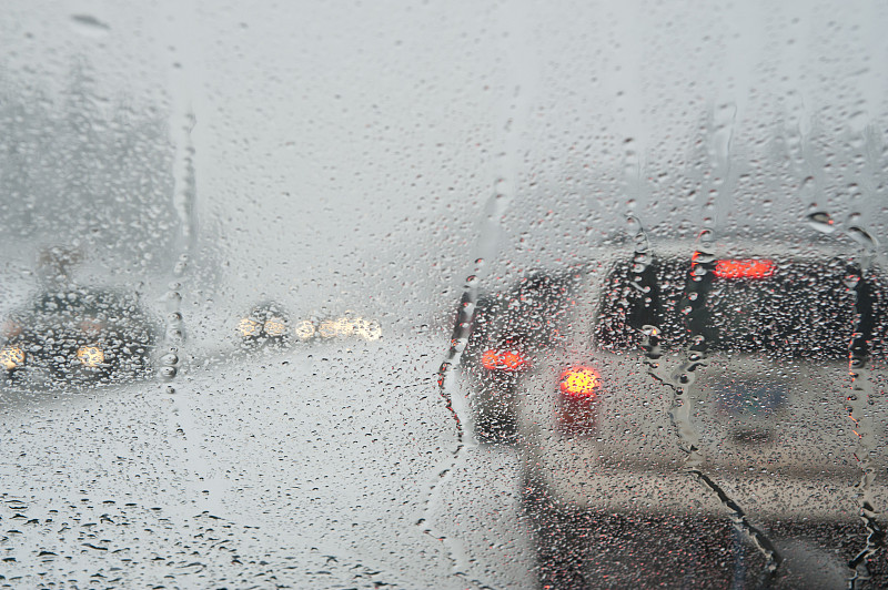 挡风玻璃,冬天,湿,看,运动模糊,交通堵塞,水,暴风雨,水平画幅,无人