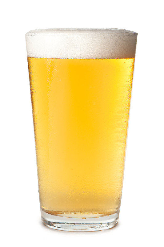 品脱酒杯,白色背景,啤酒杯,分离着色,麦酒,拉格啤酒,啤酒,玻璃杯,垂直画幅,饮食