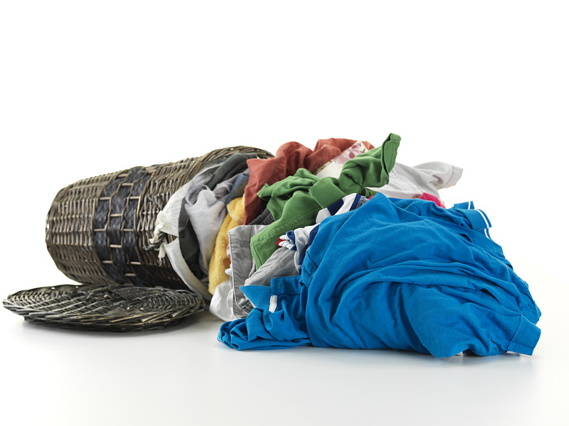 洗衣篮,不卫生的,洗衣服,肮脏的,堆,毛衣,篮子,背景分离,纺织品,裤子