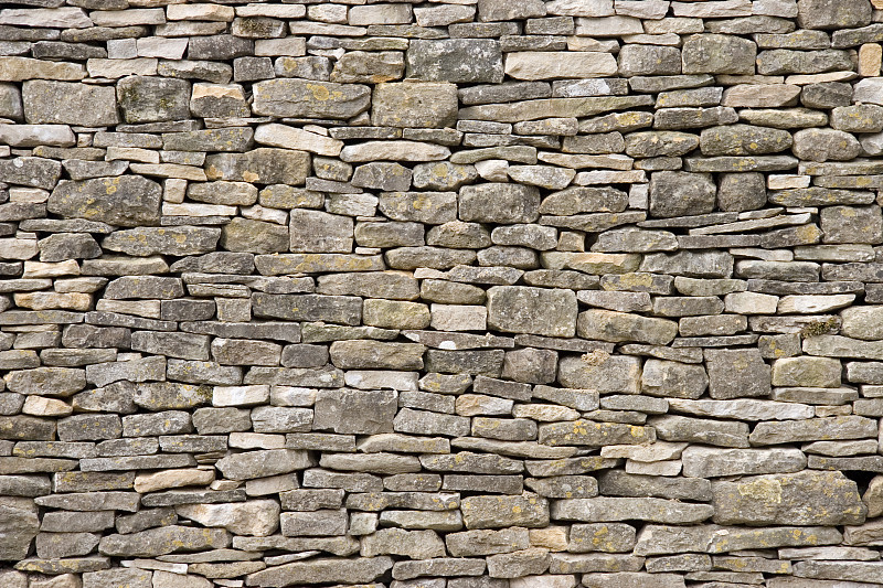 石墙,科茨沃尔德,,灰色,水平画幅,无人,古老的,石材,地衣,石头,粗糙的