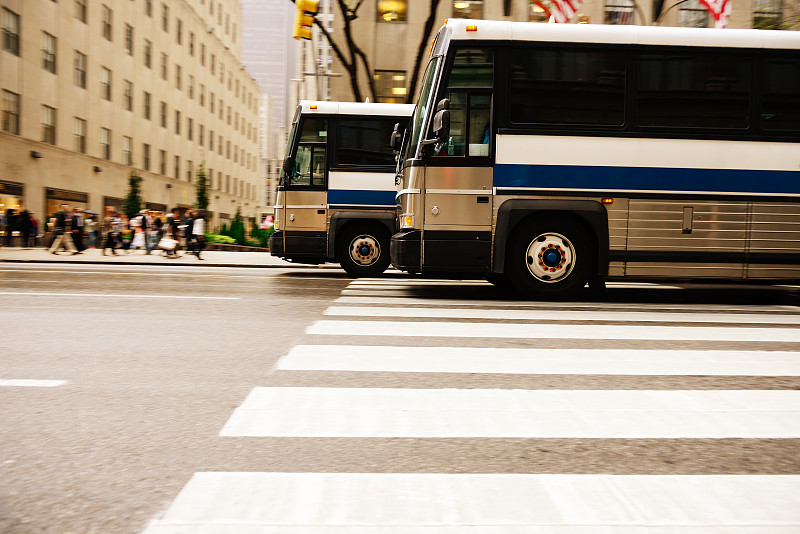 巴士,纽约,交通,伦敦城,高峰时间,长途车,斑马线,车轮,通勤者,水平画幅