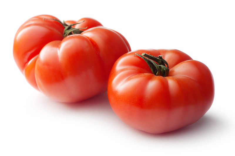 白色背景,蔬菜,原种蕃茄,分离着色,牛排西红柿,水平画幅,食品杂货,素食,水果,无人