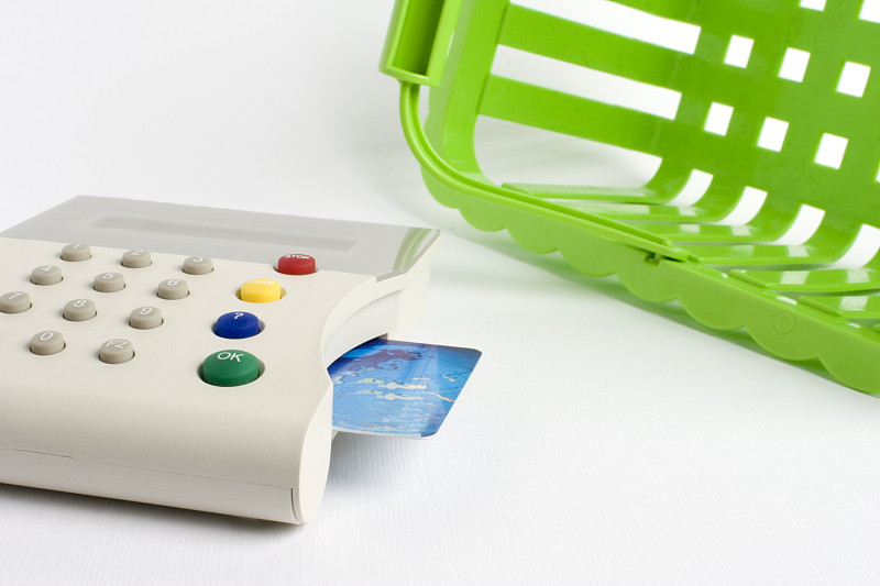购物篮,信用卡,绿色,确认键,资金转移,安全码,pos机,读卡机,输入个人身份号码,自动取款机