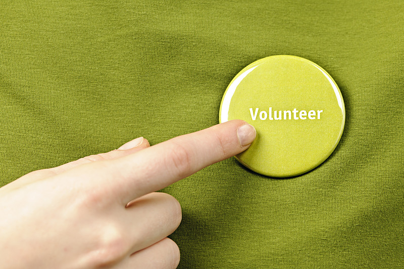 按钮,志愿者,胸针,钉住,衬衫,证章,慈善救济,圆形,水平画幅,绿色