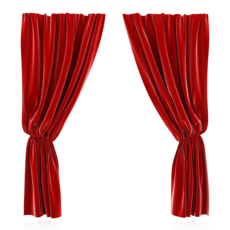 红色,窗帘,形状,纺织品,无人,装饰物,天鹅绒,背景分离,方形画幅,开着的