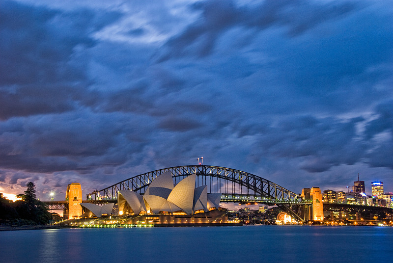 九月,2009年,悉尼港湾,新南威尔士,旅游目的地,水平画幅,无人,海港,鱼眼镜头,悉尼歌剧院