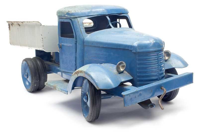 玩具卡车,蓝色,皮卡车,玩具车,卡车,过去,艺术模特,车轮,古董,休闲活动