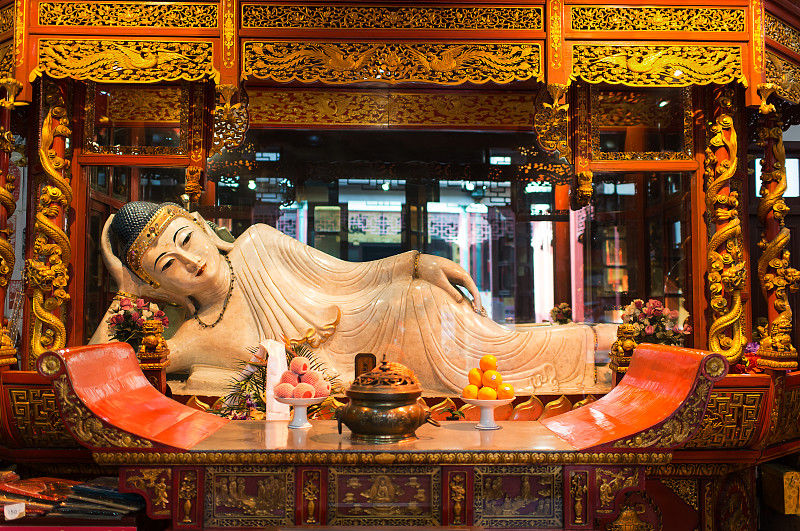 上海,靠着,中国,雕像,玉佛寺,玉器,佛,灵性,旅游目的地,水平画幅