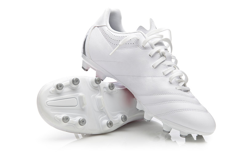白色背景,鞋子,白色,一对,橄榄球,足球鞋,夹板,个人随身用品,水平画幅,竞技运动