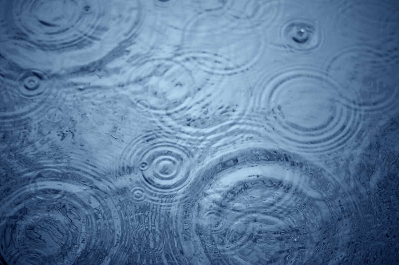 雨滴,圆形,水面,波纹,水,气候,水平画幅,形状,湿,夏天