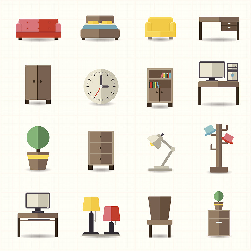 家具,交通工具内部,办公室,住宅内部,未来,座位,绘画插图,灯,钟,打印