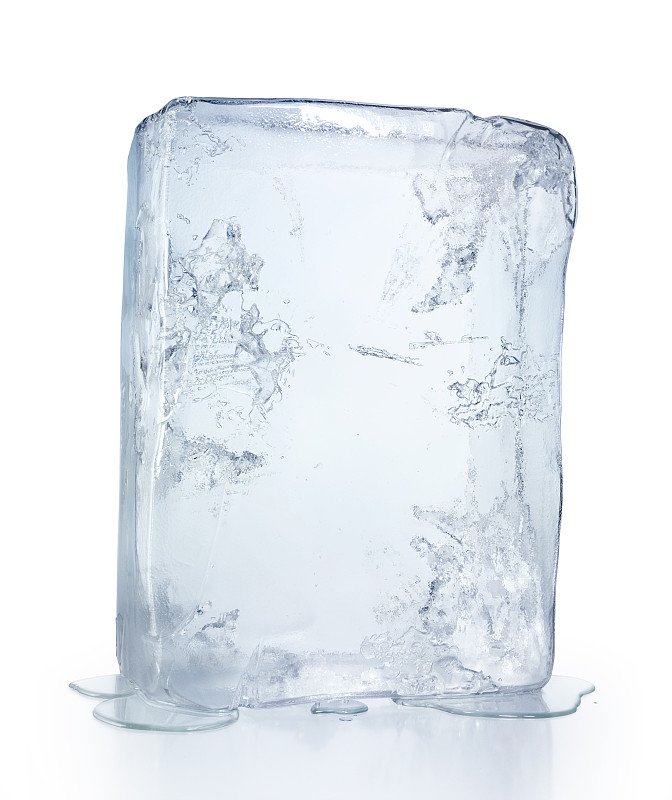 冰,块状,冰块,立方体形状,一个物体,冻结的,背景分离,垂直画幅,水,留白
