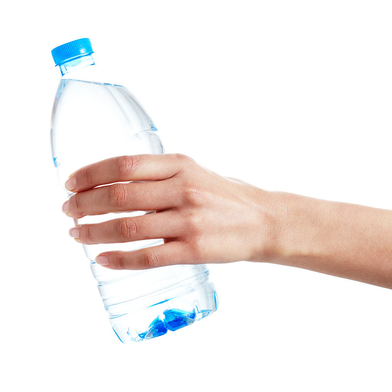 水,手牵手,塑料容器,瓶子,手,瓶盖,纯净水,留白,四肢,纯净