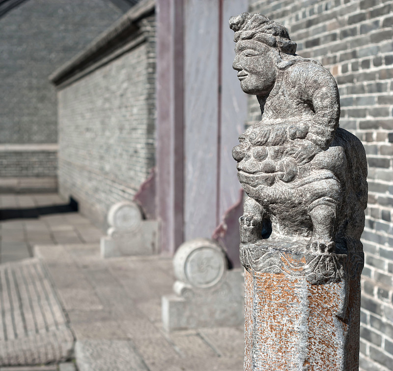 过去,建筑外部,哈尔滨,天空,留白,公园,水平画幅,墙,砖墙,古老的
