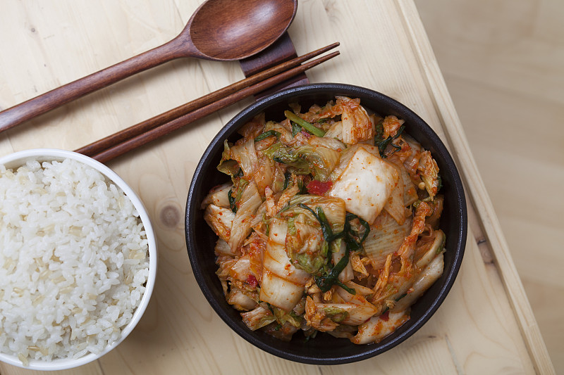 韩国泡菜,米,韩国小菜,油菜,红辣椒粉,韩国食物,水平画幅,无人,胡椒,生食
