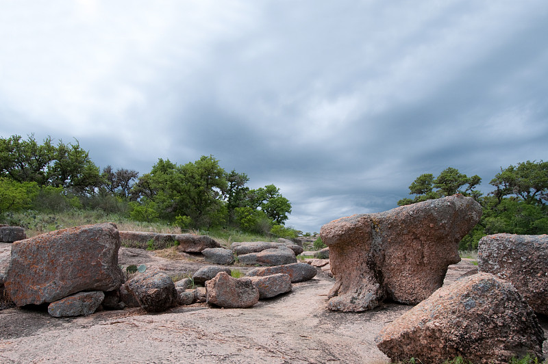 魔岩,德克萨斯,在上面,黑色,黑云压城,自然,州立公园,暴风雨,美国,水平画幅