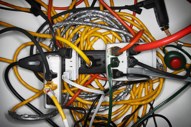 扩展线,连接插座,保险丝盒,电,电缆,电插头,水平画幅,能源,插座,无人