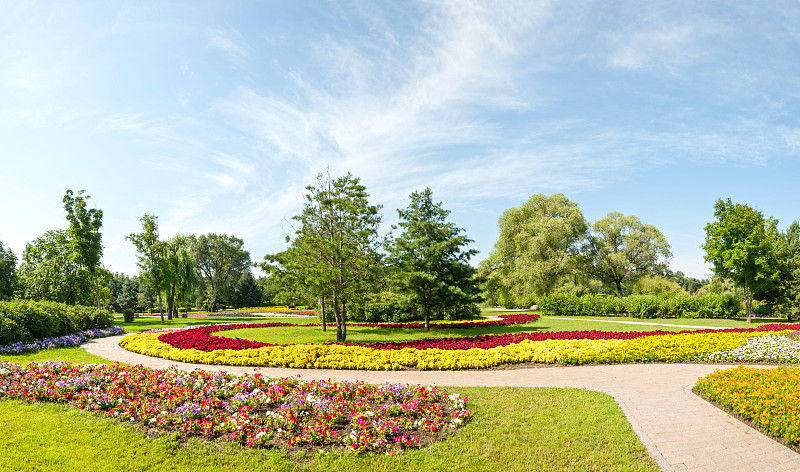爱达荷公园岛,日光,哈尔滨,早晨,草坪,夏天,草,都市风景,旅游